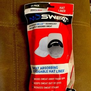 No sweat hat liners 25 pack